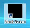 Desktop Shortcut of Blank Screen Utility
