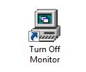 Desktop Shortcut to Turn Monitor Off